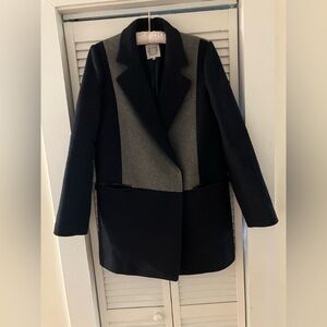 Dawn Levy Lisa Capri Color Block Wool Coat